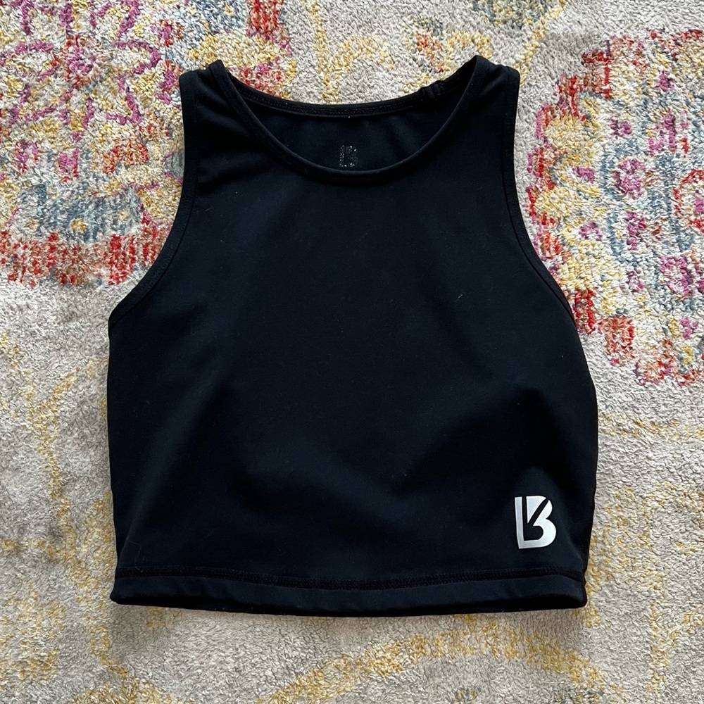 Buffbunny Black Workout Crop Top Size Small
